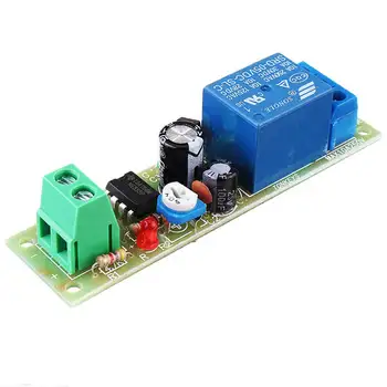 

CLAITE Relay Module JK-02 5V 0-200S Power-on On Delay Automatically Disconnects Timer NE555