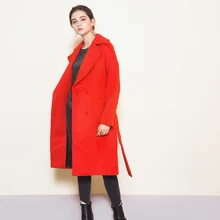 2019 冬ツイードスリム正式なブレザー女性暖かい厚みのウールジャケット女性カジュアルコートロングスーツ女性ブレザー mujer 47(China)