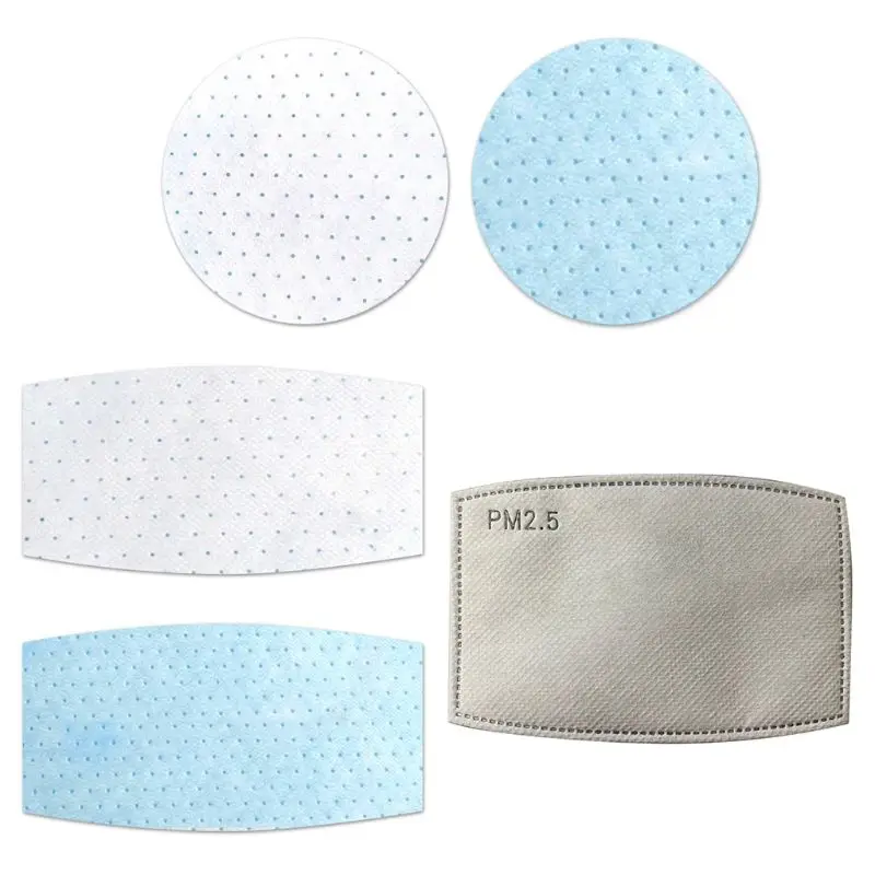 

3 Layers Non-Woven Disposable Mask Pad Anti-Haze PM2.5 Dustproof Gasket Replacement Safety Breathable Protective Respirator Filt