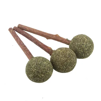 

Natural Catnip Cat Molar stick Catnip Pet Cat Molar Toothpaste Stick Cat Snacks Sticks Pet Wood Polygonum Cleaning Teeth#0812Y30