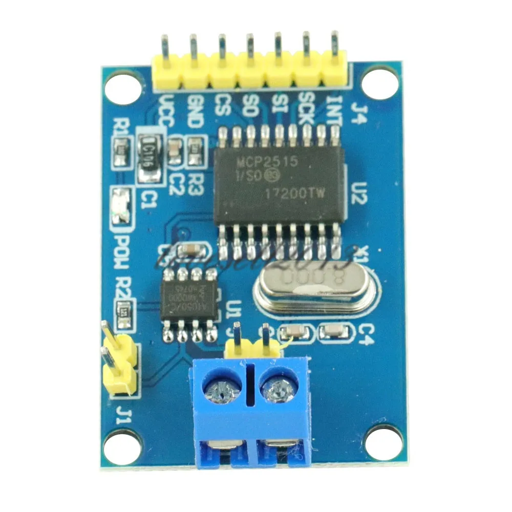 

MCP2515 CAN Bus Module Board TJA1050 Receiver SPI For 51 MCU ARM Controller NEW