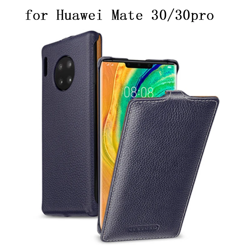 Модный Роскошный чехол из натуральной коровьей кожи для huawei mate 30, бизнес флип-чехол для телефона, чехол для huawei mate 30pro 30 Pro Coque