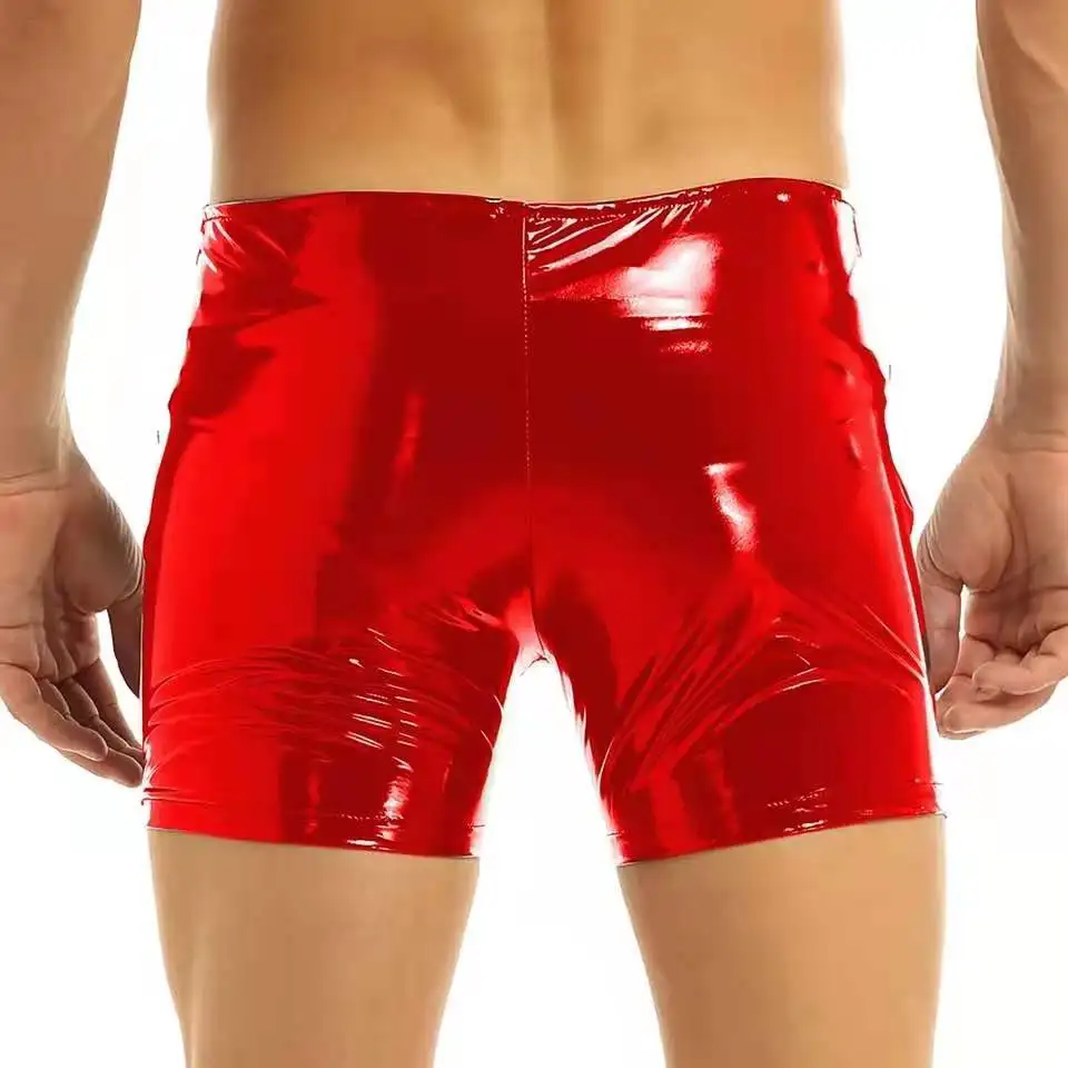 960px x 960px - Mens Erotic Leather Hot Pants Short For Sex Porn Latex Underpants Zipper  Beside Male Patent Leather Boxer Sexy Bottom Underwear