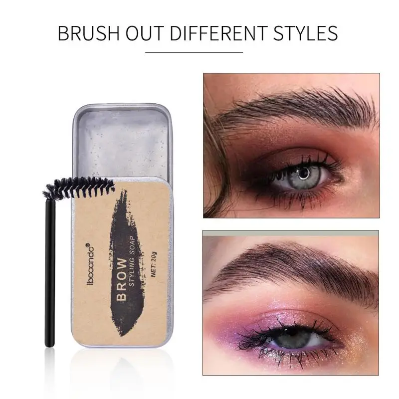 3D ibcccndc Brows Makeup Balm Styling Soap Lasting Eyebrow Cream Modeling Gel Waterproof Enhancer Cosmetic TSLM2 | Красота и здоровье