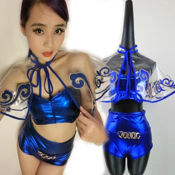

Model Catwalk Stage Costume DJ Female Singer DS Costumes Sexy Transparent Suit Nightclub Bar Stage Performance Costume DWY5667
