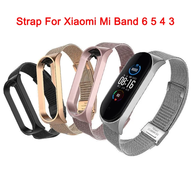 Correa de Metal para Xiaomi Mi Band 6, repuesto de pulsera para reloj  inteligente Xiaomi Mi Band 3, 4 y 5 - AliExpress