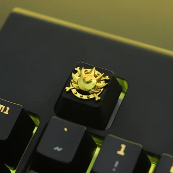 

1pc zinc-plated aluminum alloy key cap for MX switch Mechanical keyboard relief keycap For ONE PIECE THOUSAND SUNNY R4 Height