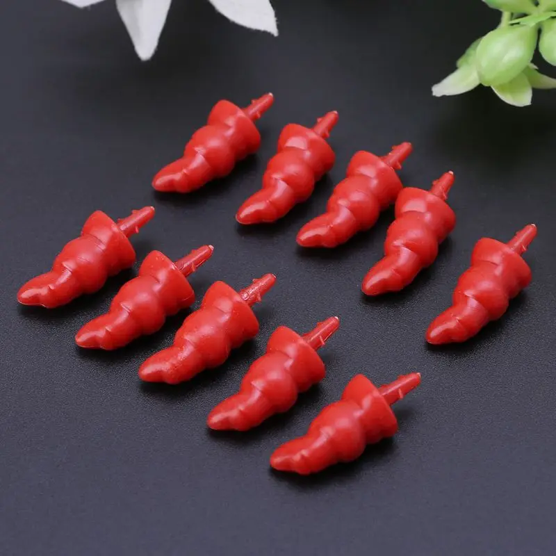 50pcs 12x23mm Plastic DIY Santa Claus Snowman Nose for Handmade Craft Children Kids Toy Christmas Decor