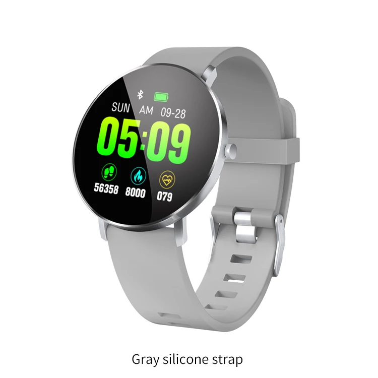 ESEED F25 Смарт-часы для мужчин полный сенсорный экран сердце Рета длительное время ожидания gps smartwatch для женщин для android ios pk xiao mi band 4 honor - Цвет: Silica-Gray