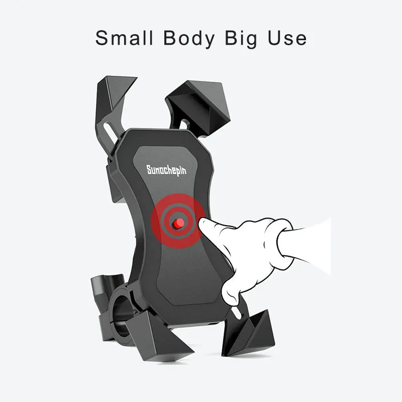 Motorcycle Handlebar Phone Mount Holder Support Bike Mobile Cell  Bicycle Phone Stand for 4-6.5 inches for Samsung Huawei Xiaomi