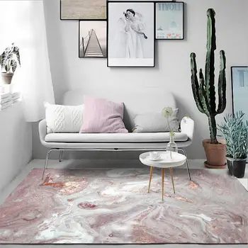 

Carpets for Living Room Nordic Abstract Beautiful Powder Pattern Carpet Christmas Rug Nordic Decoration Home Baby Floor Mat