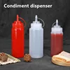 UMETASS Empty plastic squeeze bottle condiment dispenser with Twist On Cap for Oil Salad ketchup container BPA Free ► Photo 1/5