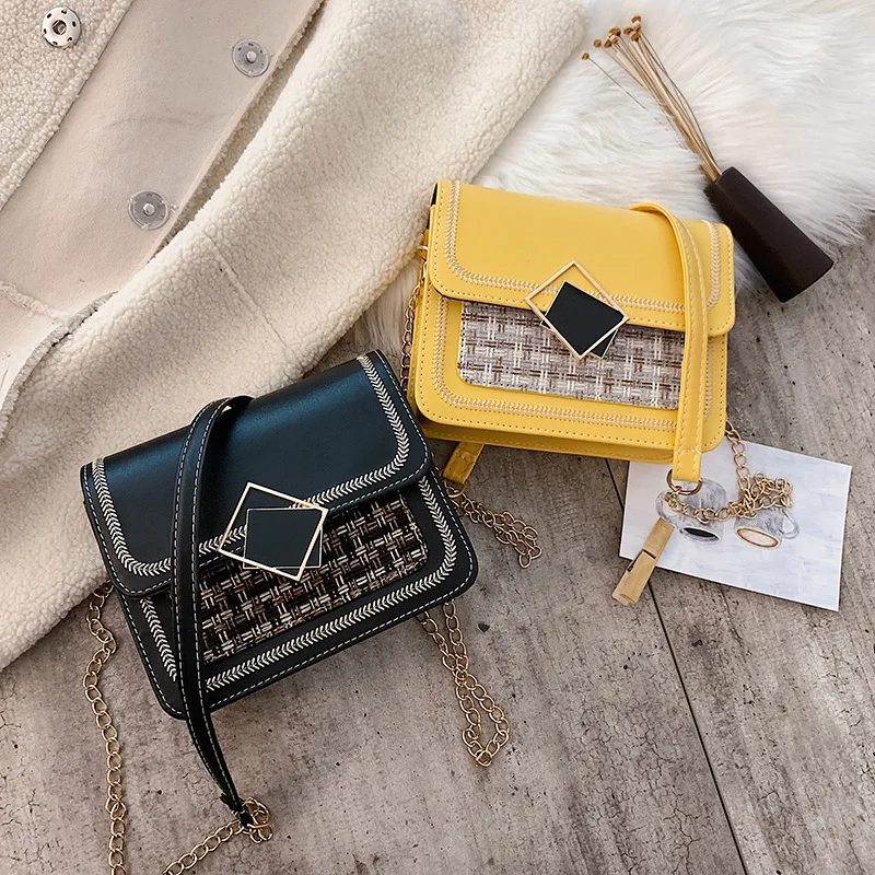 

Autumn And Winter Textured Bag Women's 2020 New Style Fashion INS Versatile Popular Fashion Shoulder Western Style Chain Shoulde