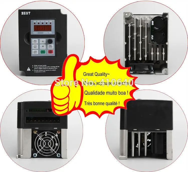 Новый внешний вид инвертора! Лучший бренд 1.5kw преобразователь FC300 вход 220 В в 0 до 220 В выход 0-1000 Гц Выход 7A
