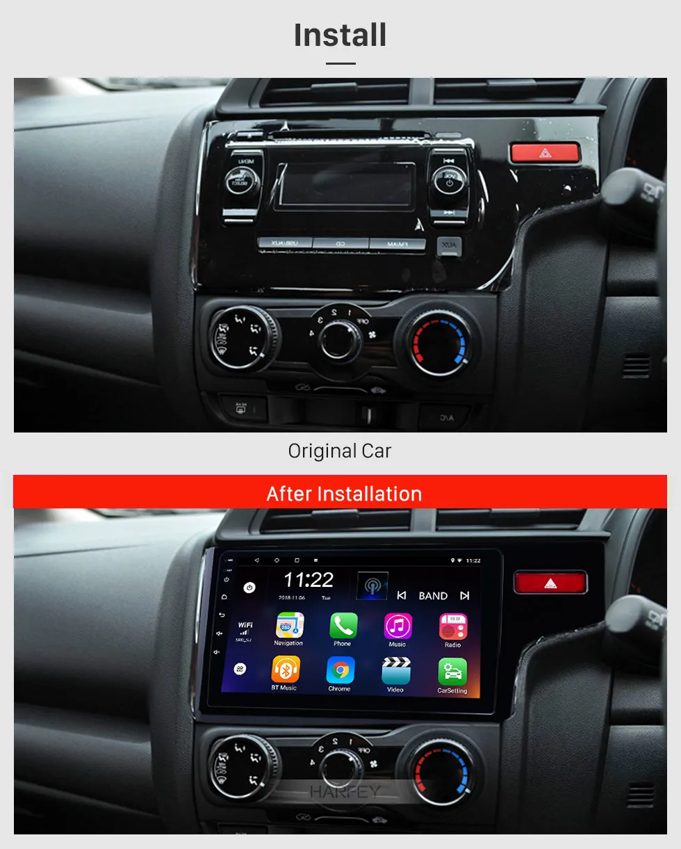 Flash Deal Harfey 10.1" Android 9.0/8.1 2 Din GPS Car Radio For 2014 2015 HONDA JAZZ FIT (RHD) Head Unit Touchscreen Multimedia Player 1 Flash Deal Harfey 10.1" Android 9.0/8.1 2 Din GPS Car Radio For 2014 2015 HONDA JAZZ FIT (RHD) Head Unit Touchscreen Multimedia Player 1