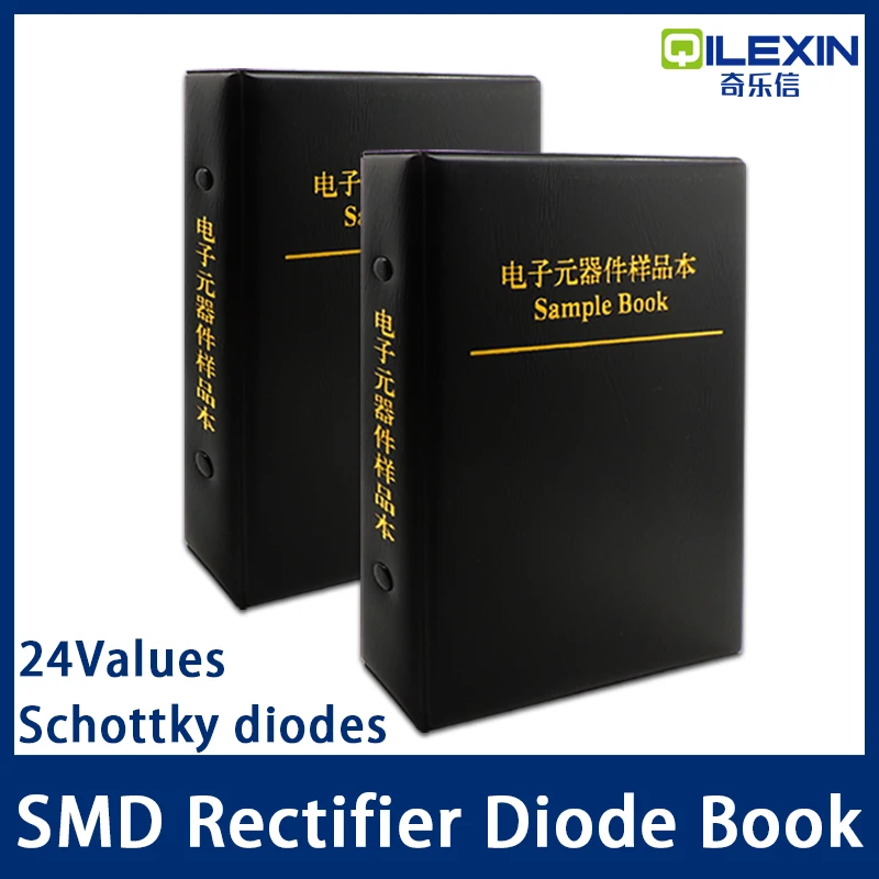 Выпрямительная Диодная пробная книга SMD SMA набор ассортимента 24 значения диоды