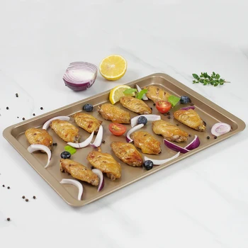 

14.5 Inch Non-Stick Cake Baking Pan Carbon Steel Rectangular Biscuits Baking Mold Cookie Sweets Pastry Bake Moulds Tools Kitchen