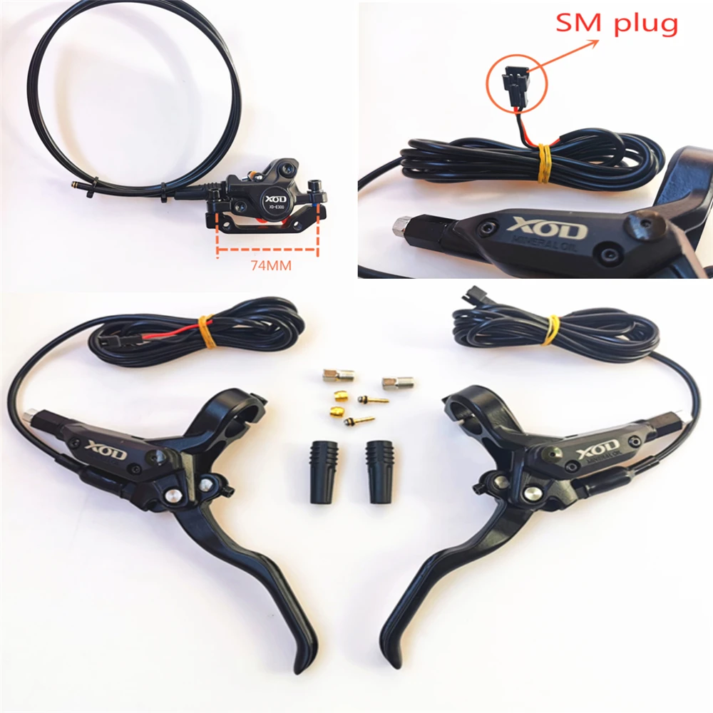 Электровелосипед скутер гидравлический диск отрезать мощность тормоза SM разъем EBike тормоза DIY сборки Передние Задние Тормоза