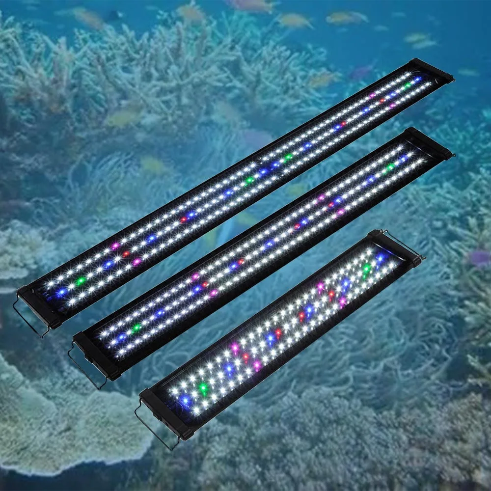 

Waterproof LED Aquarium Lights Fish Tank Light Bar Blue 30/45/60/90/120CM Full Spectrum for Freshwater Fish Tank Plant Marine