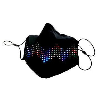 

Fashion LED Dust Proof Face Mask Colorful Luminous Men Women Light Up Mouse Masks For Rave Music Party Halloween Cosplay Mask
