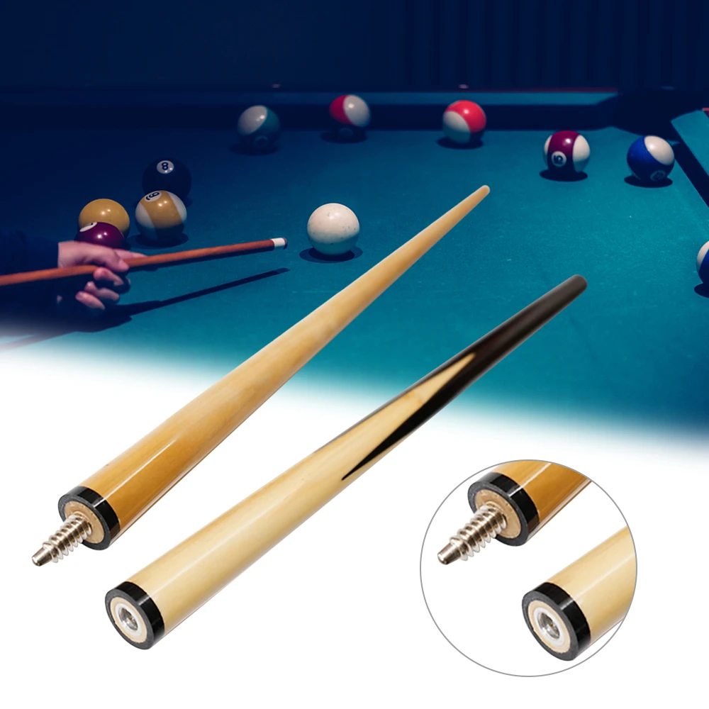 

Camping 2-Piece Wooden Pool Cue Stick 48In Junior Kid Billiard Shaft Entertainment Snooker Billiard Tool Pool Cue Stick