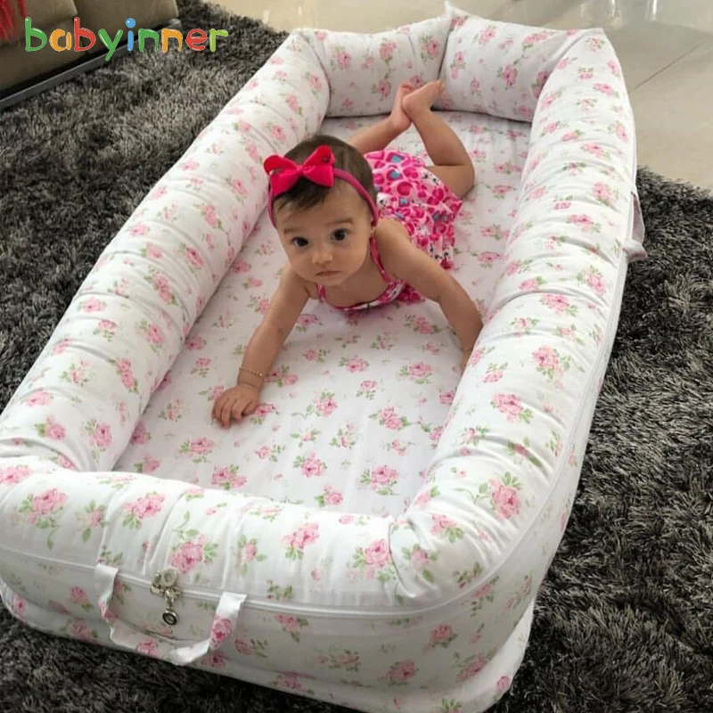 Babyinner 90*55 см детская кроватка кровать-гнездо для младенцев портативная