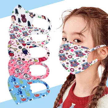 

In Stock 30pc Kids Children Disposable Face Mask Cartoon Printed Masks 3 Layer Earloop Breathable Non Wovens Mask Mascarillas #1