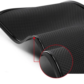 

For Tesla Protective Mats Car Gate Slot Center Holder Latex Black Door