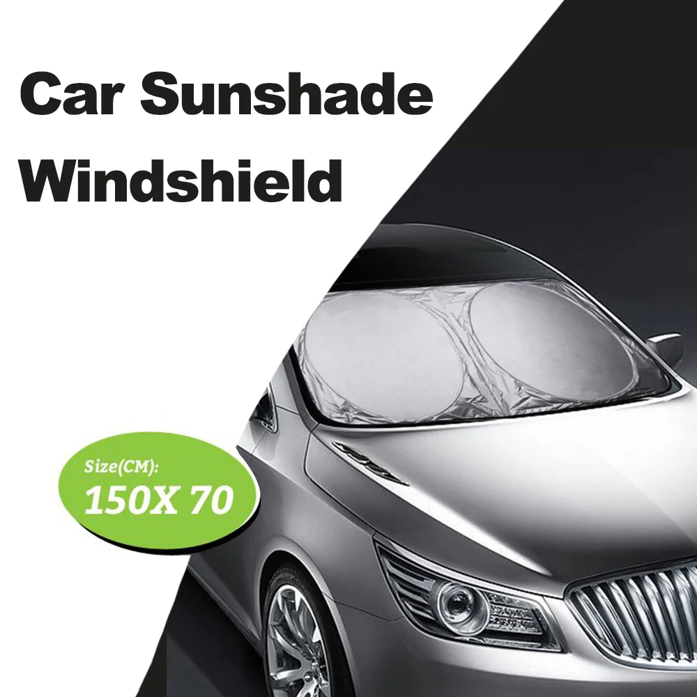 150x70 см серебряное покрытие 190T Автомобильный Щит Отражатель блокирующий экран