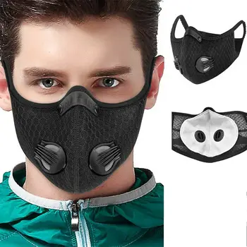 

Breathable Bacteria-proof Sport Face Mask With Activated Carbon PM 2.5 Anti-pollution Running Cycling Facial Care Mask