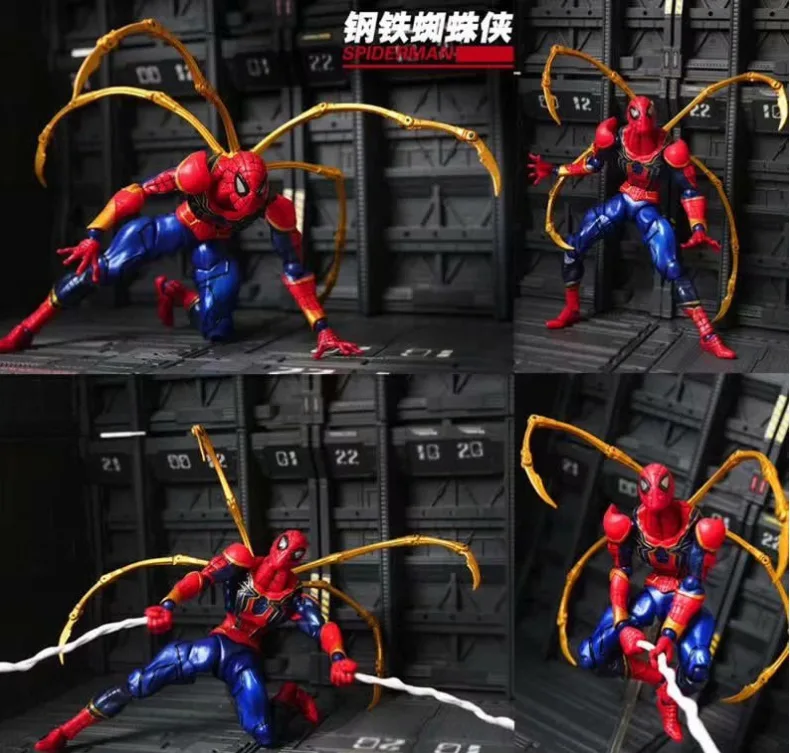 

2019 New Style shan kou shi Mobile Series Iron And Steel Spider-Man Spiderman Mobile Garage Kit Model Boxed