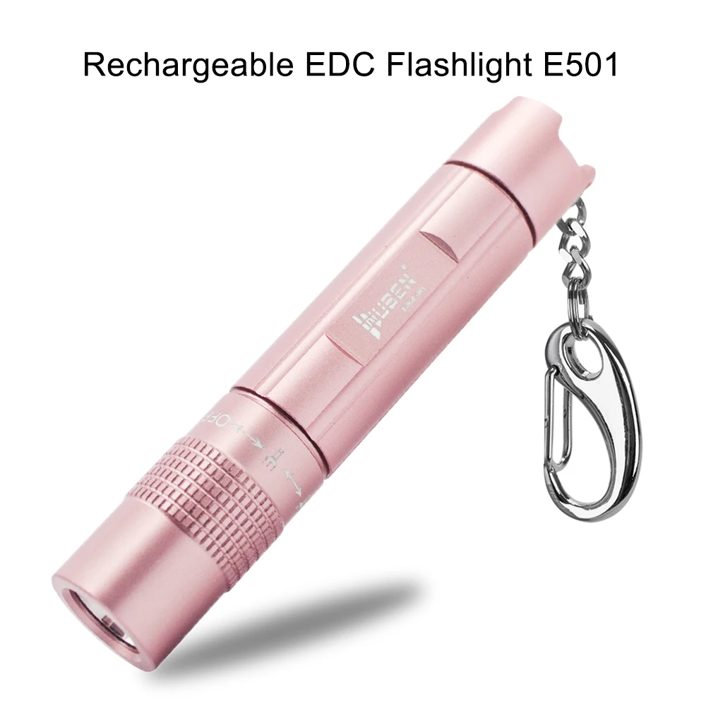 

Handy Powerful LED Flashlight USB Rechargeable Torch Flash Light Bike Pocket LED " Zoomable " Lamp For Hunting Black WUBEN E501