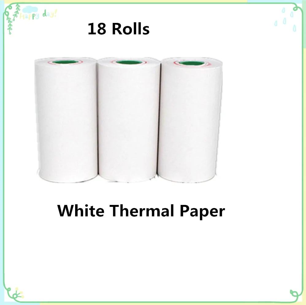 18 Rolls Paper Only GOOJPRT A6 Peripage Bluetooth ручной фотопринтер Мини карманный принтер для IOS Android системы телефон Pequinas Impresoras Fotos - Цвет: 18 Rolls Paper Only