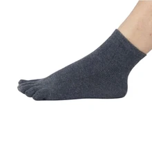 1 пара, носки с пятью пальцами, мужские, отделенные пальцами, эластичные, хлопок, полиэстер, чулочно-носочные изделия, обувь