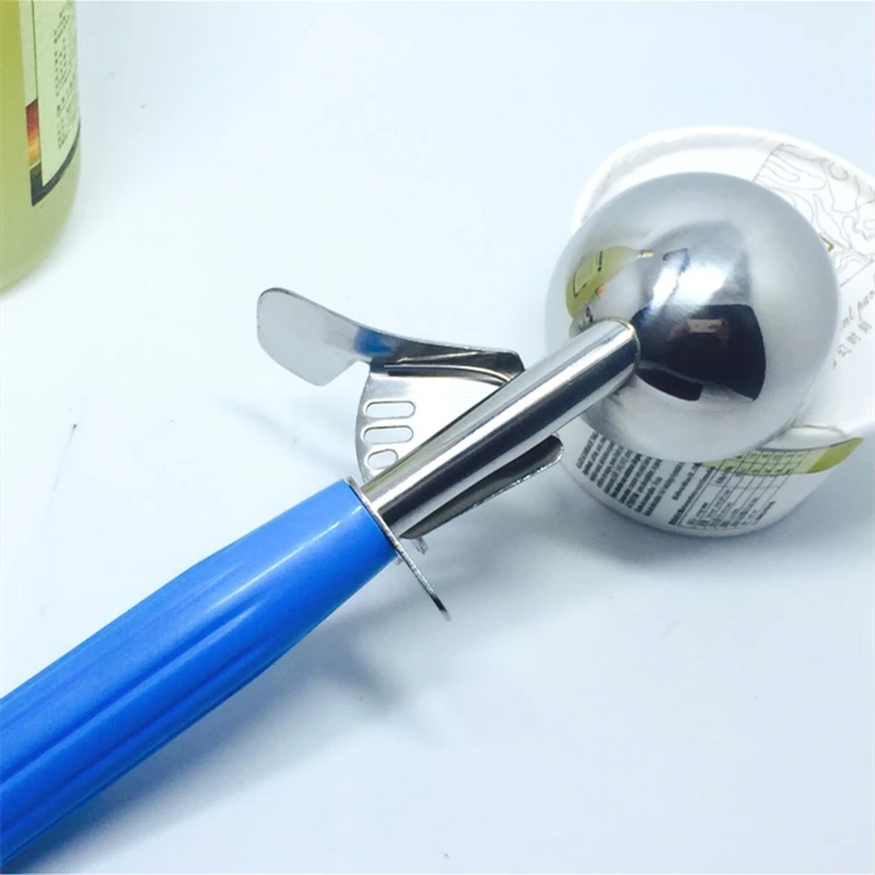 Stainless Steel Ice Cream Scoop Tool cookie scoop Icecream Spoon Kitchen Gadgets Sticks Mashed Potatoes Watermelon Spoon 1P