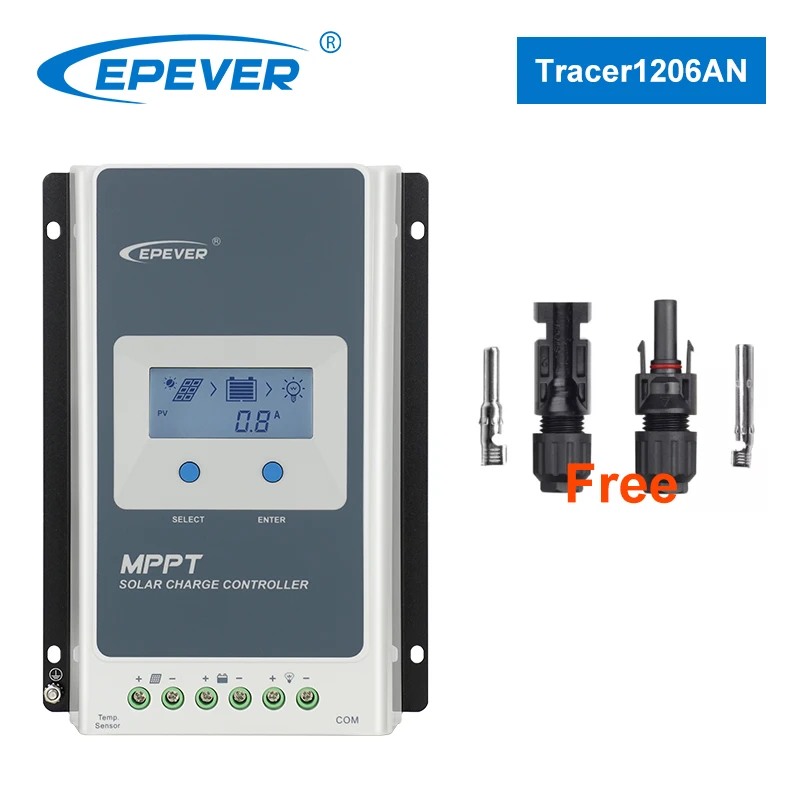 US $54.14 EPever Solar Charge Controller MPPT 40A 30A 20A Blacklight LCD Solar Regulator 12V 24V Auto Tracer 4210AN 3210AN 2210AN New