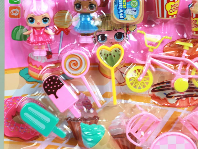 

Play House GIRL'S Toy Dessert Agent Children Girl'S Kitchen Toy Large Blister Card Supermarket Toy School Gift
