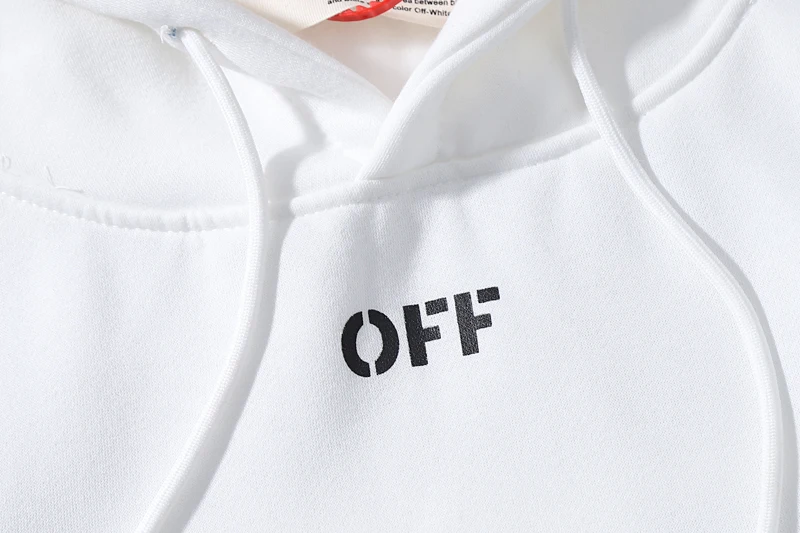 Полосатый стрела 19ss Off-White OW мужчины/женщины влюбленные модели Осень Зима Мода хлопок Повседневная Толстовка с капюшоном Свободная куртка