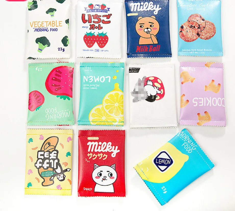 

Cute Snacks Purse Model Fun Biscuit Clutch Mini Simple Coin Bag Creative Storage
