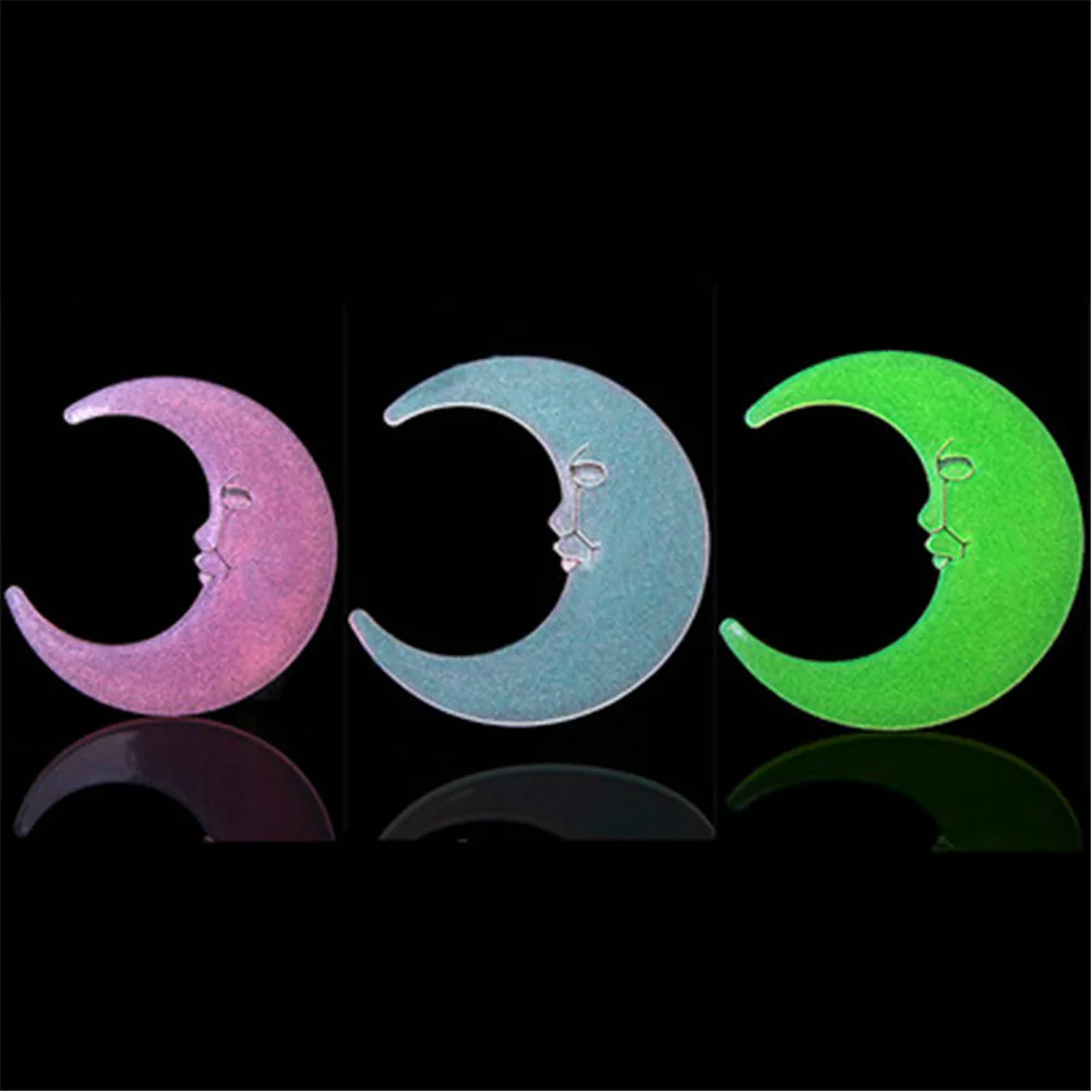 

Wall Stickers 5pcs Creative Moon Glow In The Dark Luminous Sticker For Kids Room Living Room Wall Decal Home Decoration Wholesal
