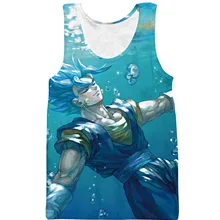 Летний Amazon стиль жилет мужской Жемчуг дракона ультра-Спящий Бог Печатный спортивный жилет поперечная граница Мужская одежда