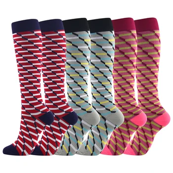 

Unisex Elastic Outdoor Compression Stockings 2020 Breathable Nylon Fitness Sport Camping Soccer Protect Leg Support 15-20mmHg