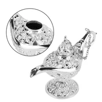 1x European Retro Aladdin Lamp Decor Metal Crafts Wishing light Aromatherapy Stove Tea Pot Ornaments Delicate Home Decoration - Image 6