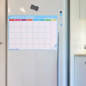 

A3 Monthly Planner Magnetic Whiteboard Fridge Magnets Drawing Message Board Memo