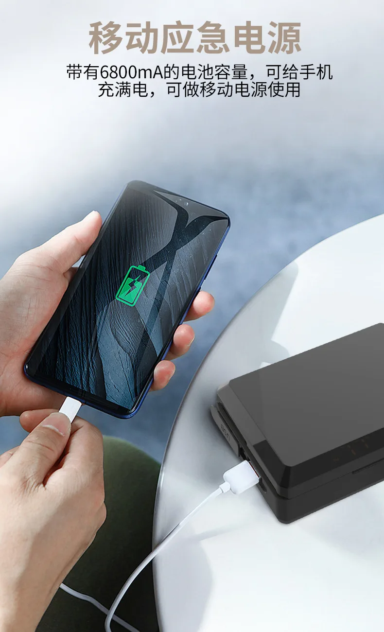Новинка Bluetooth 5,0 Высококачественная Беспроводная bluetooth-гарнитура 6800 миллиампер GY52