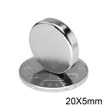 

20/30/50/80/100pcs 20x5 Rare Earth Neodymium Magnets 20mmx5mm Super Powerful Strong Magnetic Magnets 20x5mm Round Dia 20*5 mm