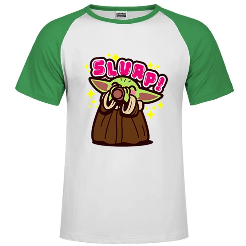 Adopt This Baby Yoda/футболка Мандалорская футболка с джедаем с цифровым принтом, европейский размер, вырез лодочкой, мягкие хлопковые топы со смешными героями фильмов «Звездные войны» - Цвет: 27