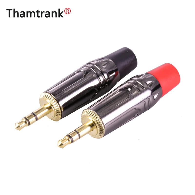 100pcs lot Jack 3 5mm 3 Pole Stereo Male Plug Audio Connector 24K Gold Plated Headphone 3 5mm Plug Wire Connectors