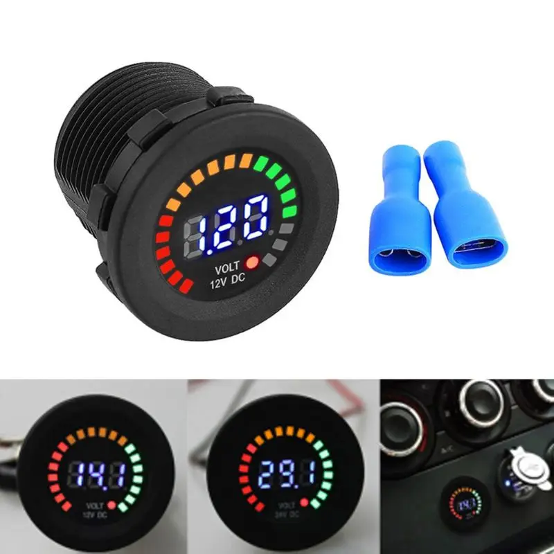 

DC 12V Digital Voltmeter Car motorcycle LED Panel Display Voltage Gauge Meter