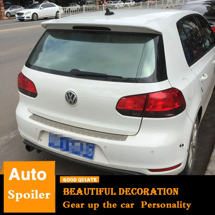 Для 2011 2012 2013 Volkswagen Golf 6 спойлер спортивный ABS Материал заднее крыло автомобиля
